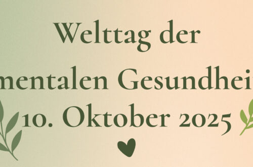 Headerbild mit Schriftzug Welttag der mentalen Gesundheit 10. Oktober 2025 – Mental Hug Designs.