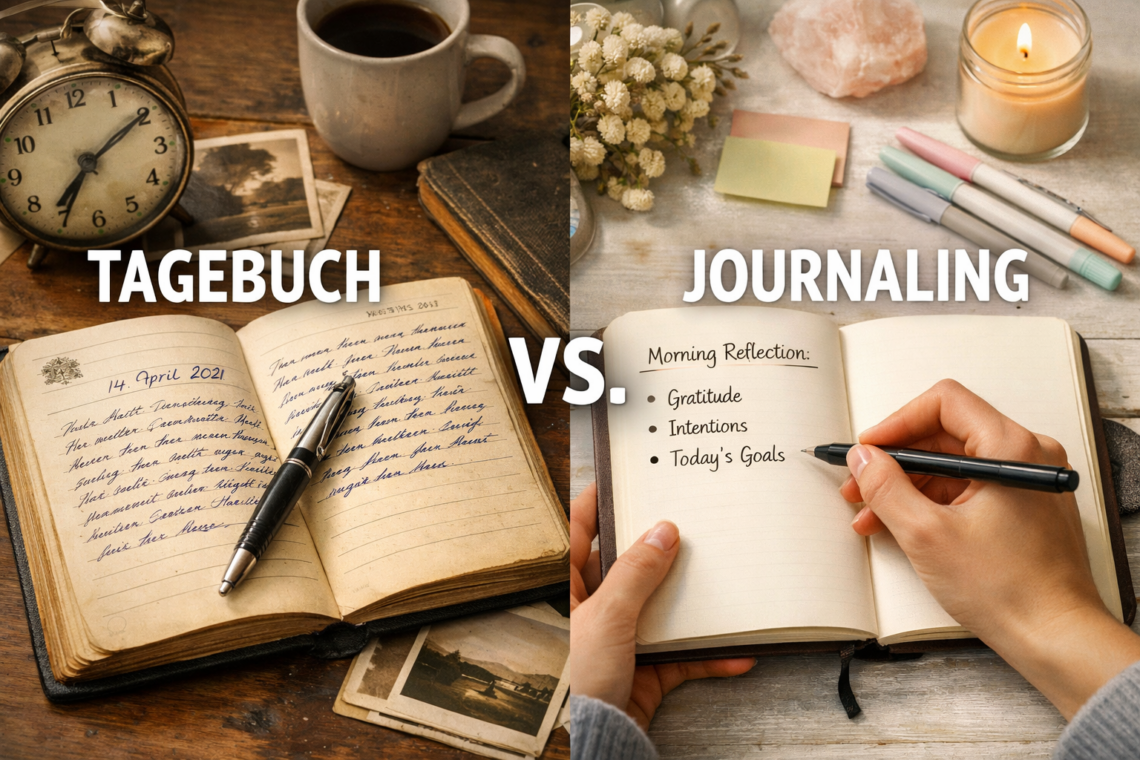 Unterschied Journaling Tagebuch